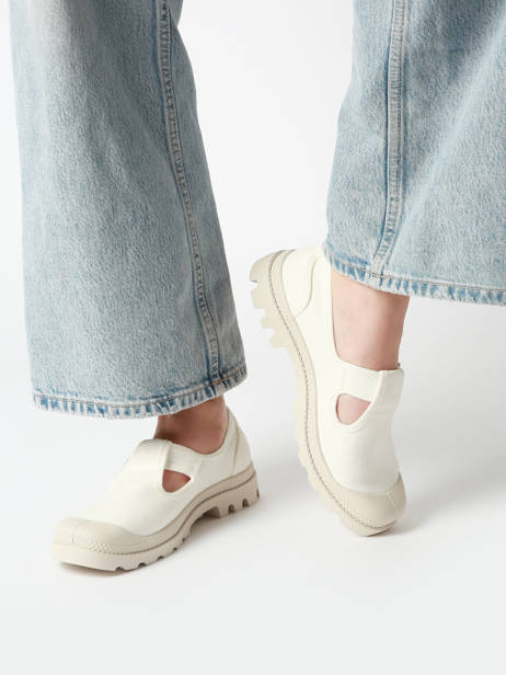Sneakers Pampa M-jane Washed Palladium Wit women 94475100 ander zicht 1